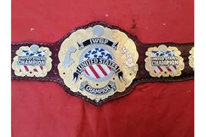 MAXAN IWGP United States Championship Replica Wrestling Belt Real Leather Adult Size