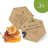 Ecolly® Lingettes à la Cire d'abeille I Papier à la Cire d'abeille I Premium Wax