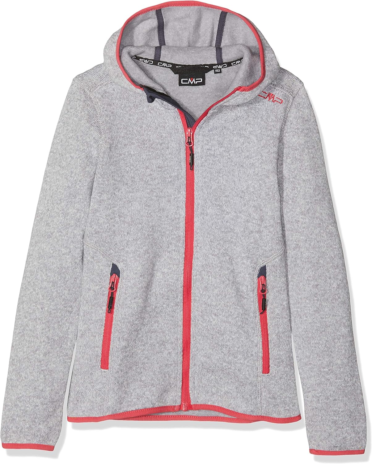 CMP Mädchen Fleecejacke - Kuschelig Warm Mit Strick-Optik