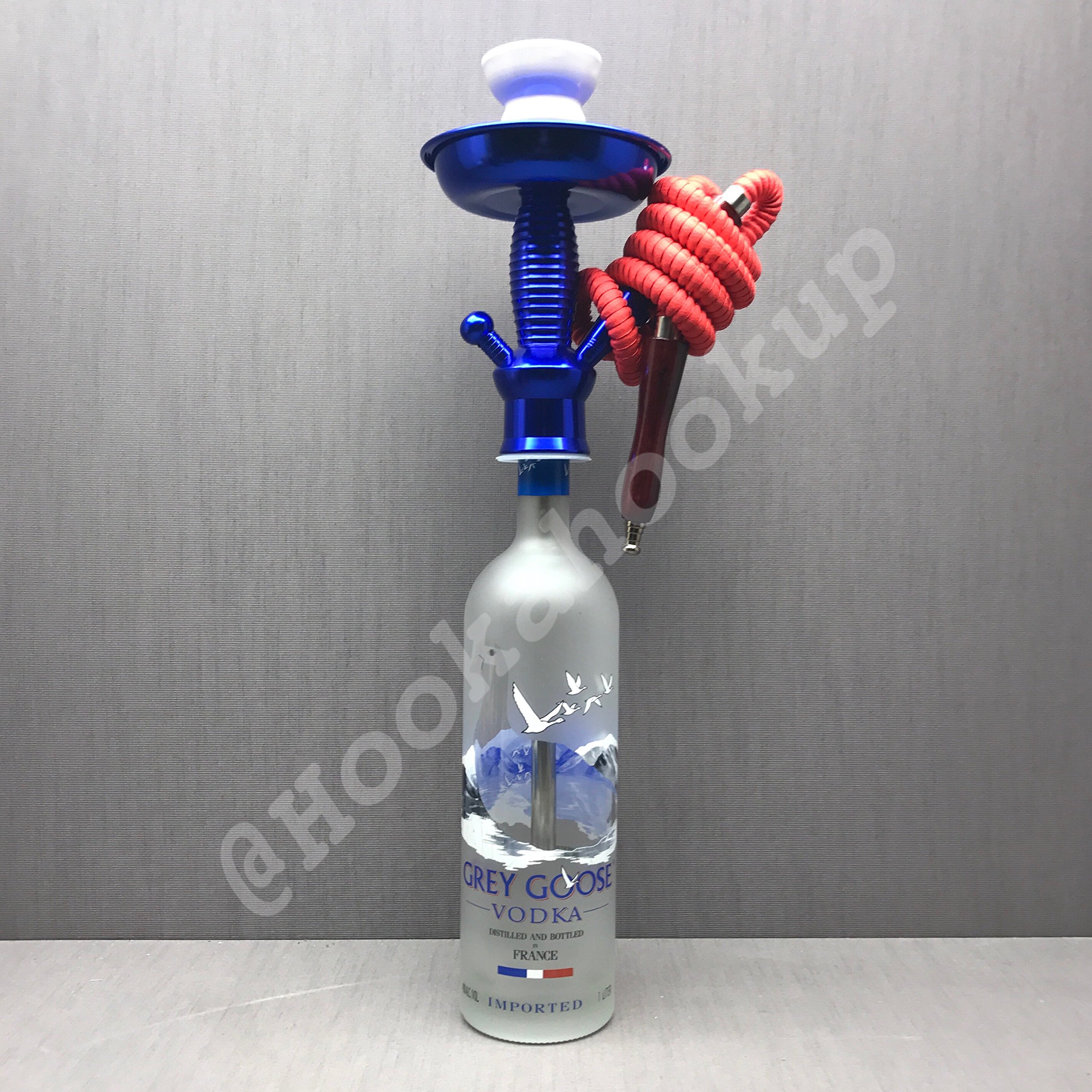 Grey Goose Vodka 1L Bottle Hookah with Color Changing LED Stand and