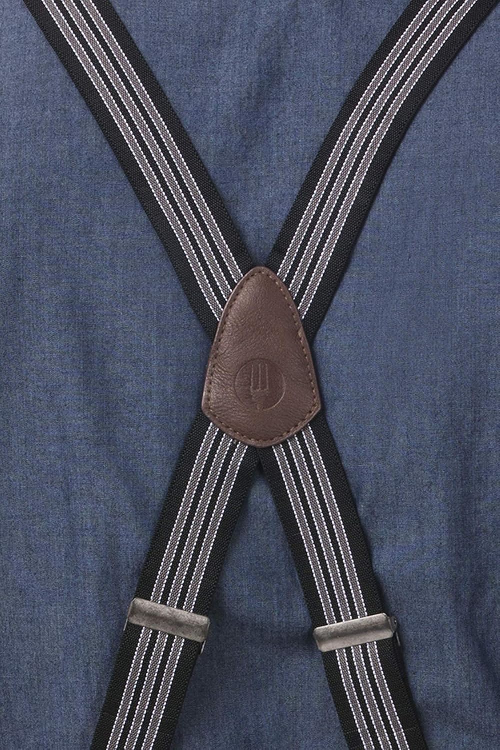 Chef Works unisex adult Berkeley Chefs Bib Work Utility Apron, Jet Black W/Black/Gray Suspenders, One Size US: Clothing