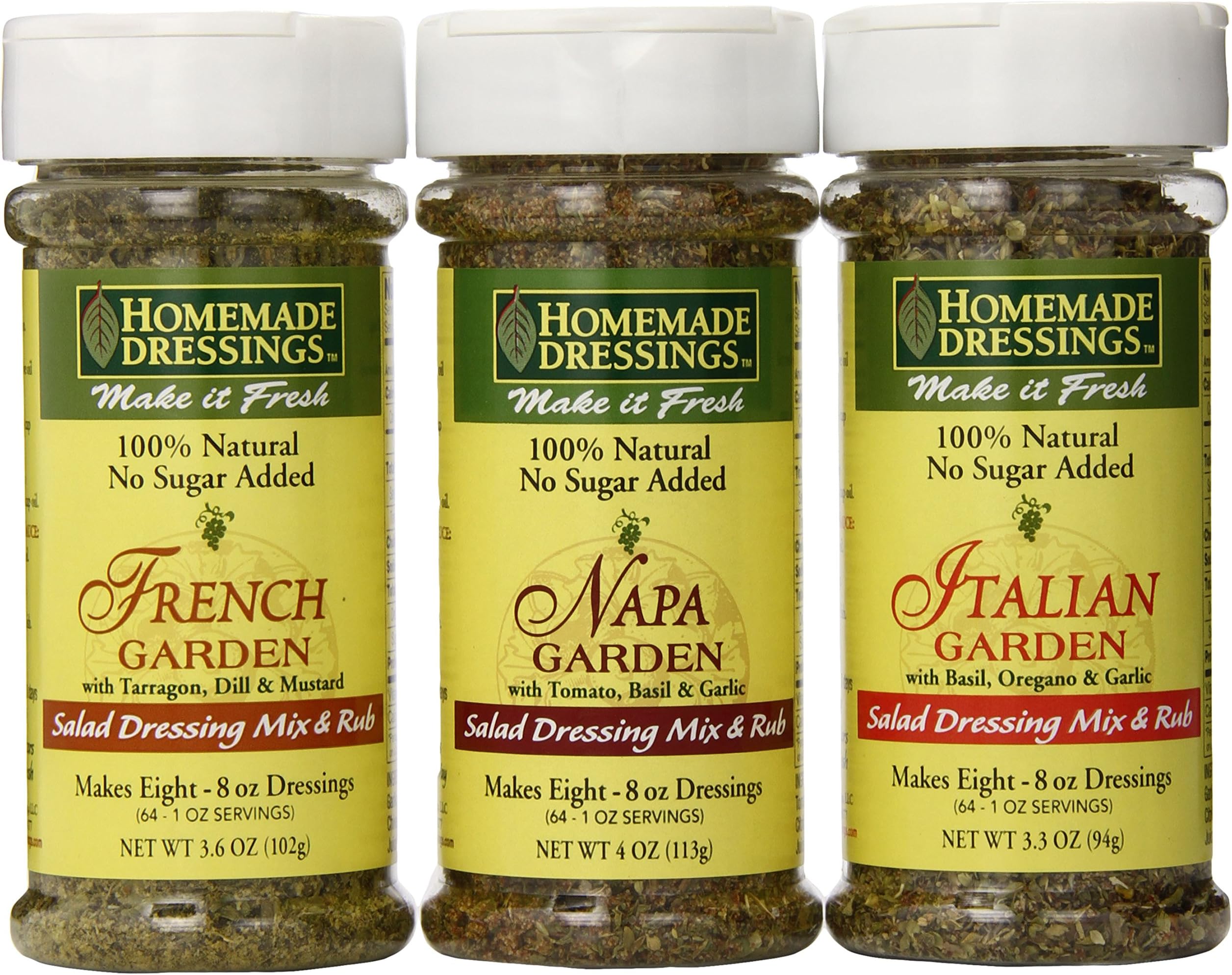 Homemade Dressings Salad Dressing Mix and Rub Variety Pack, 2.725 Pound