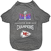 NFL 2024 Super Bowl LVIII Championship Pet Tee Shirt, Durable Sporty Pet Tee, X-Large. *Limited Edition NFL Champ Dog T-Shirt. Licensed NFL Football Winning Shirt for Dogs & Cats