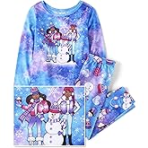The Children's Place girls Long Sleeve Top and Pants,2 Piece Pajama Set
