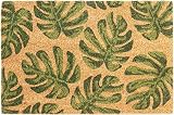 Nicola Spring Coir Door Mat 90x60cm Monstera Non-Slip Backing