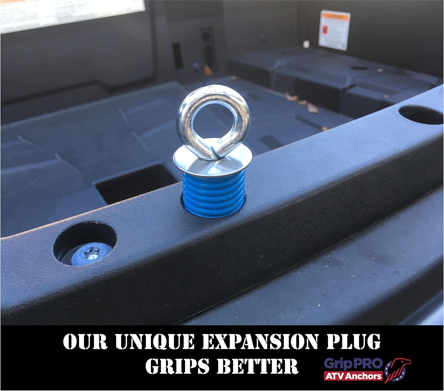 GripPRO ATV Anchors to fit Polaris Lock & Ride ATV Tie Down Anchors Made to fit RZR, Sportsman - Set of 4 - These DO NOT FIT Ranger Models: Automotive