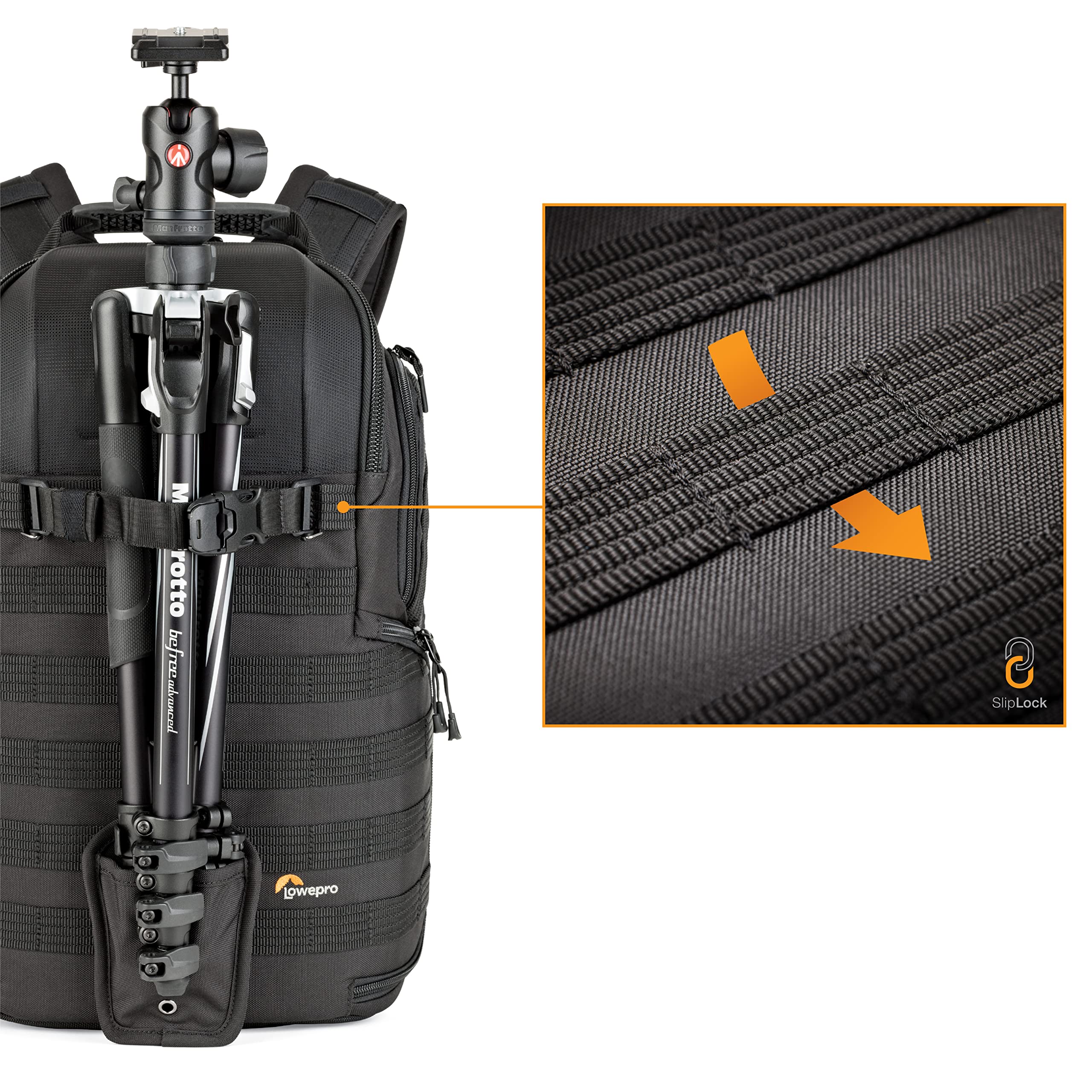 Lowepro ProTactic 450 AW II Black Pro Modular Backpack with Recycled Material, Camera Bag for Professional Use, for Laptop Up to 15