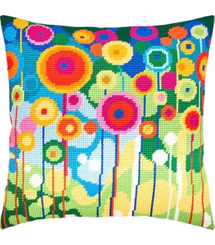 Brvsk Kreuzstich-Set 'Rotschwanzbaum' – 40,6 X 40,6 Cm, Für Erwachsene & Anfänger, Mit Baumwollleinwand & Garn