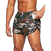G Gradual Men's Running Shorts 3 Inch Quick Dry Gym Athletic Jogging Shorts with Zipper Pockets