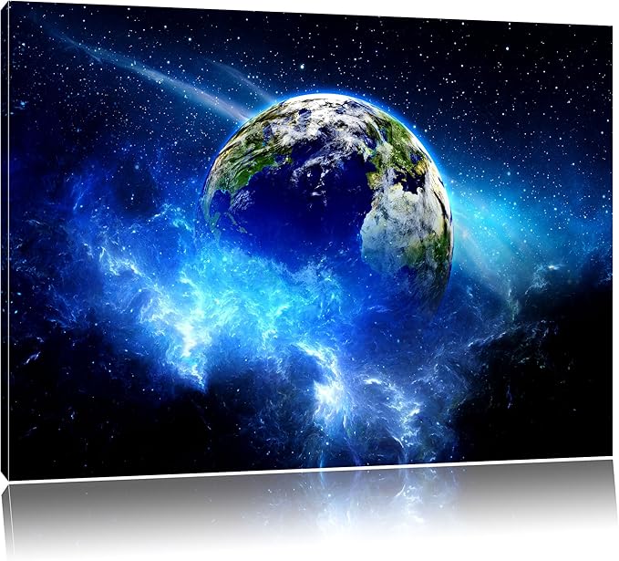 Earth, painting on canvas, XXL Pictures completely framed with