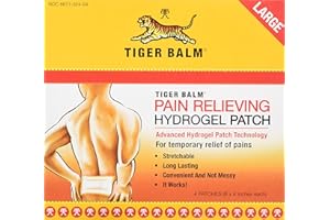 Tiger Balm Pain Relieving Patch Large 4 Each