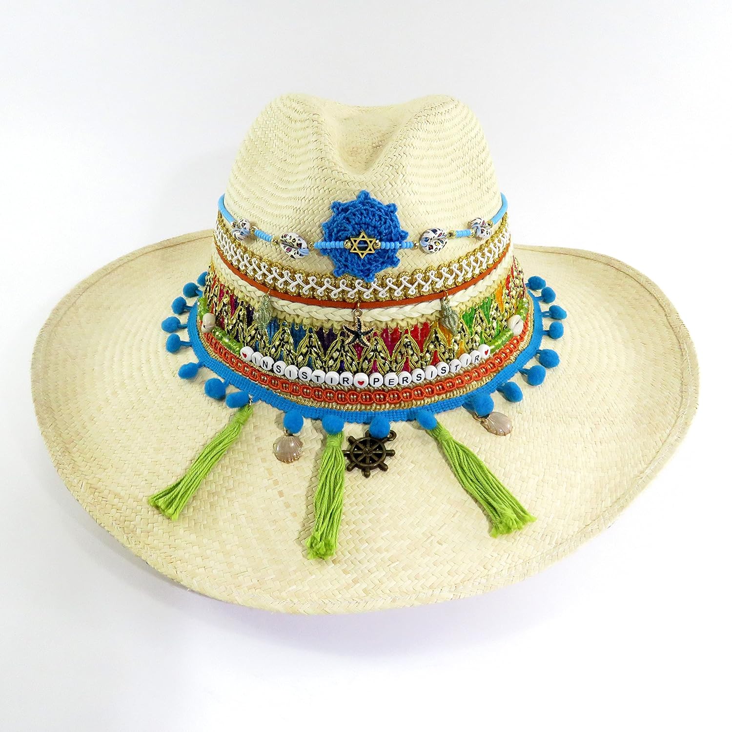 Amazon.com: Woven straw hat in beige. Beach hat. Colombian hat: Handmade