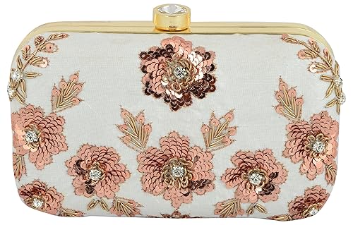 Tooba Handcrafted WASF Womens Potli (White)