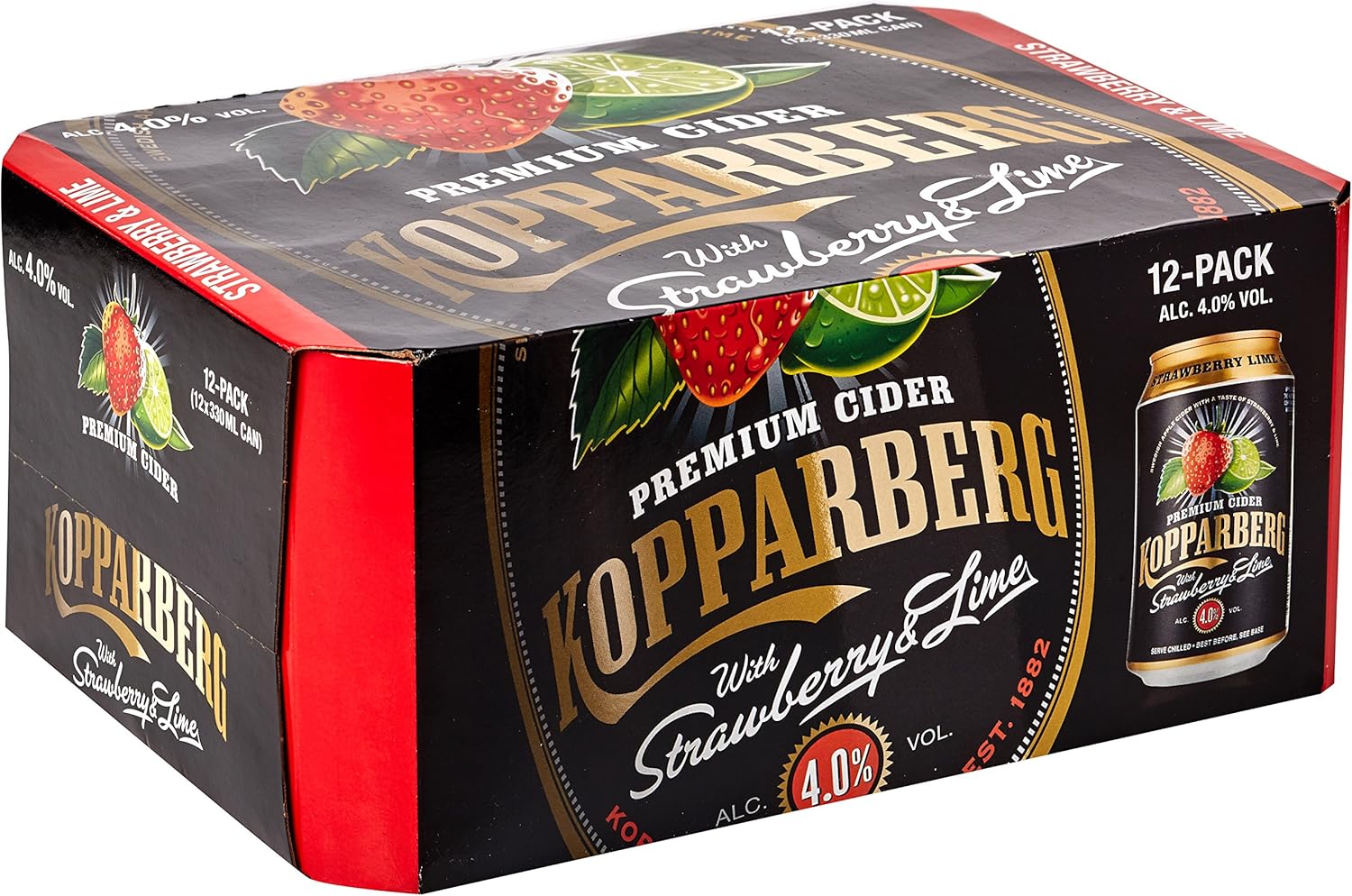 Kopparberg Strawberry and Lime Cider, 12 x 330ml Amazon.co.uk Grocery
