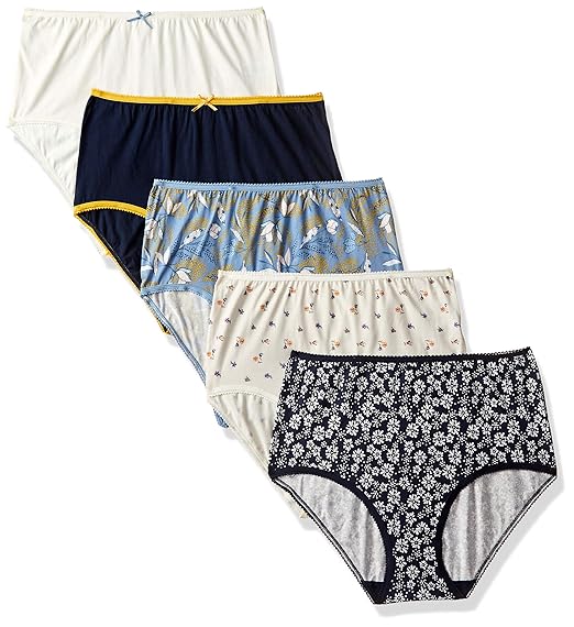 Buy Marks & Spencer Women's Floral Panty (Pack of 5) (0167I_Blue Mix_22