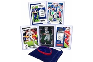PANINI, BOWMAN, TOPPS Josh Allen Football Cards (5) Assorted Bundle - Buffalo Bills Trading Card Gift Set