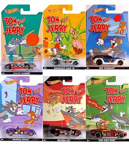 Amazon.com: Hot Wheels Tom The Cat, Tom and Jerry Character Cars 1
