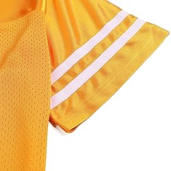 DEHANER Yellow Plain Football Jersey for Men Women