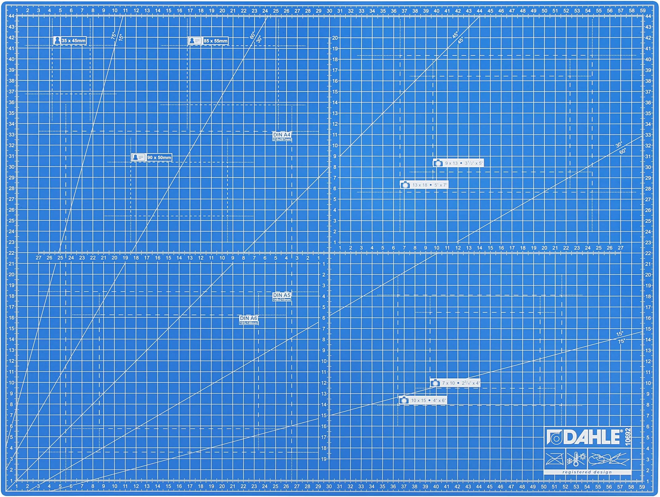 Dahle 45 x 60cm Knife Mat - Blue