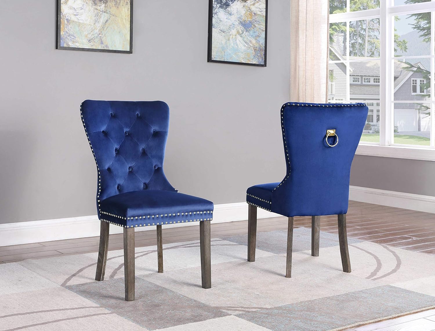 Amazon Com Best Quality Furniture Dining Chairs Set Of 2