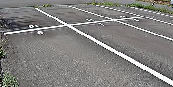 Amazon 駐車場 北陸エリア 30台分 白線引きチケット 白 シングル 溶融式 駐車場ライン引き直しセット カーポート 車庫アクセサリ