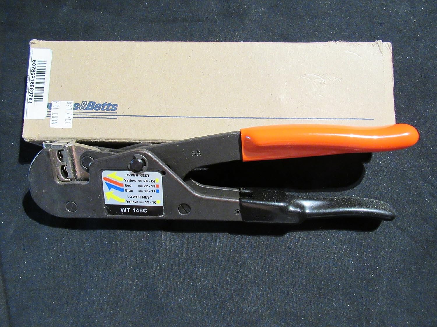 Thomas & Betts Manual Ratcheting Crimper, Insulated, Part Wt145C