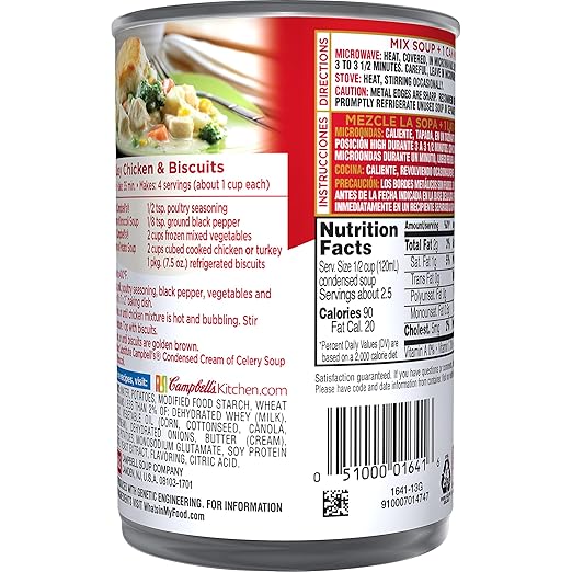 Campbells Condensed Cream of Potato Soup, 10.5 oz. Can (Pack of 12)