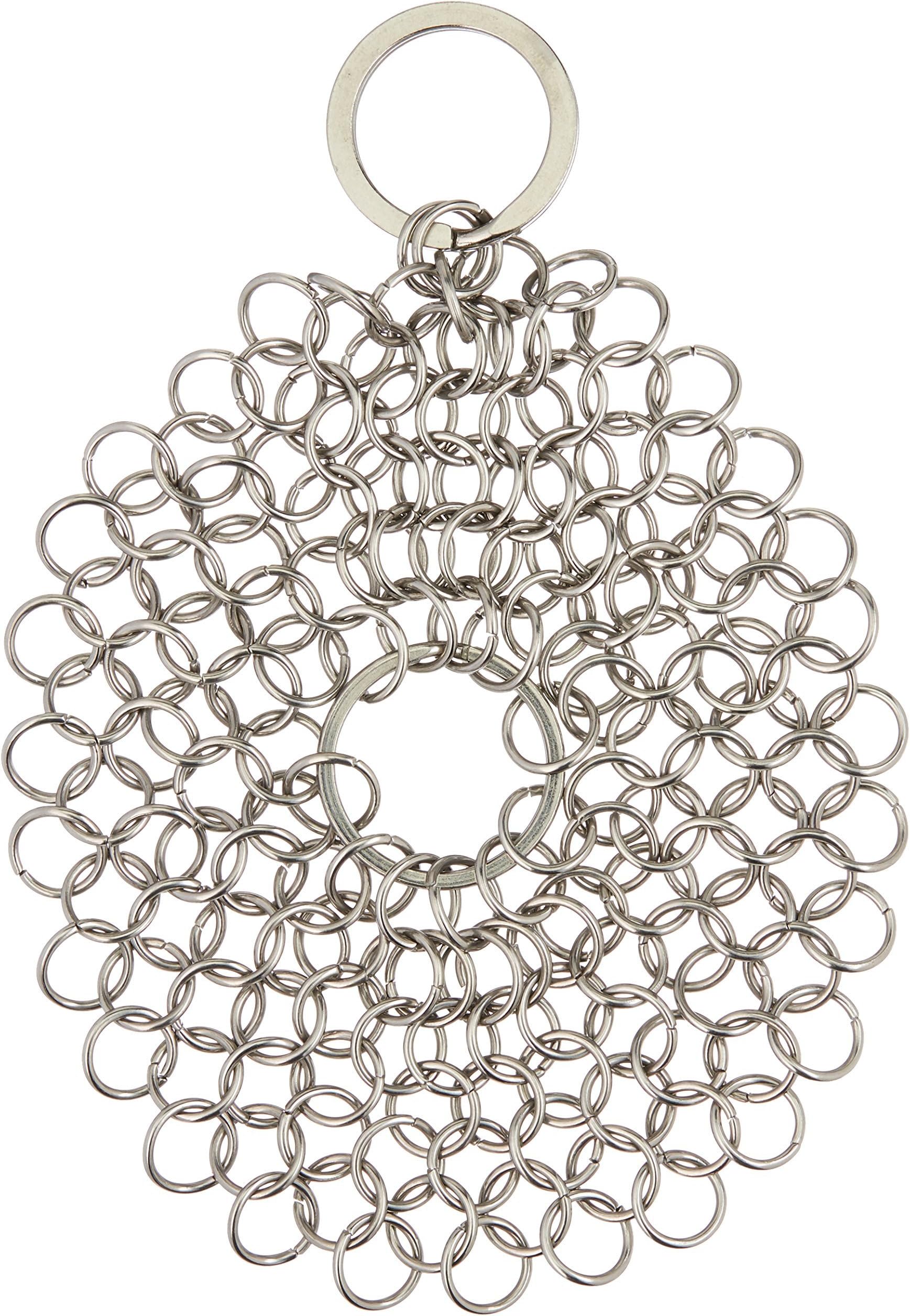 Cast Iron Cleaner - IEFWELL Premium Cast Iron Scrubber,Stain Steel Chainmail Scrubber for Home, Cast Iron Skillet Cleaner for Pre-seasoned Pan Dutch Ovens Waffle Pans
