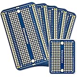 ElectroCookie Solderable Breadboard PCB Board for Electronics Projects Compatible for DIY Arduino Soldering Projects, Gold-Pl