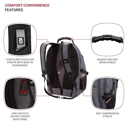 5977 laptop backpack Lightweight for City Commuting travel documents SwissGear Travel Gear 5977 Scansmart