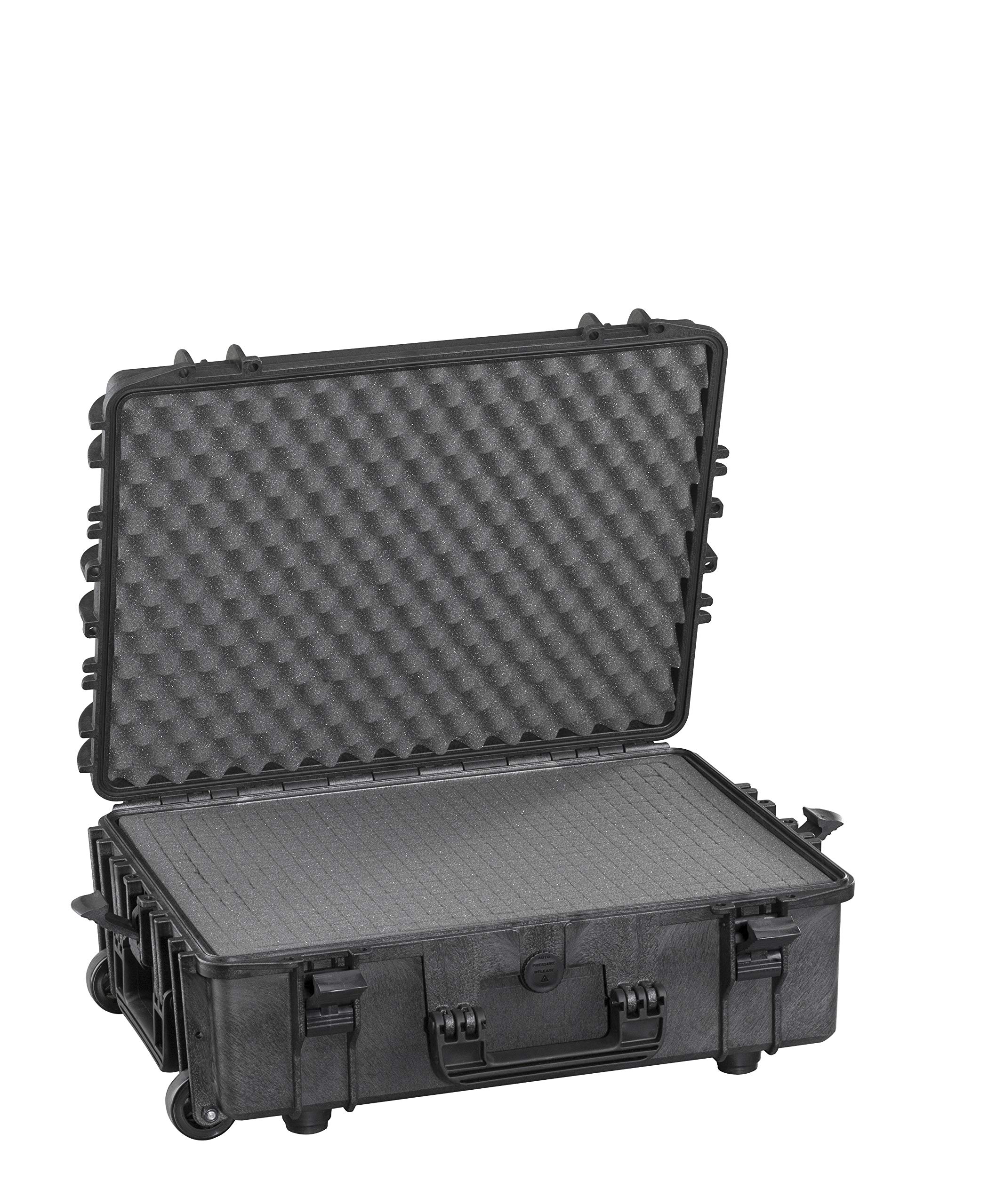 Max MAX540H190STR IP67 Rated Waterproof Durable Watertight Equipment Photography with Hard Carry Pull Handle Plastic Transit Case/Pick and Pluck Foam/Flight Case Tool Box