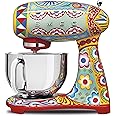 Dolce and Gabbana x Smeg SMF03DGUS Retro Style 5 Quart Stand Mixer,"Sicily Is My Love," Collection