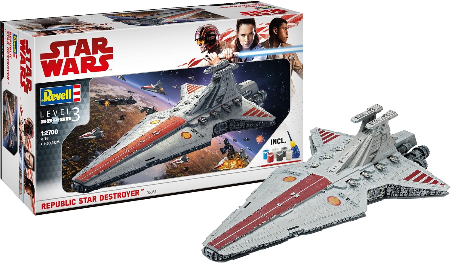 Maquette Revell Star Wars - Vaisseau D'Anakin Skywalker - Niveau 3/5 - 21 Pièces - 10cm