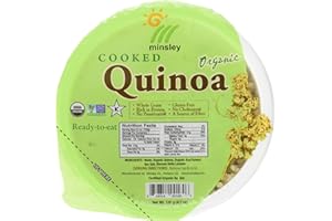 Minsley Cooked Organic Quinoa, 4.2 oz. (Pack of 12)