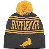Popfunk Official Harry Potter Houses Adult Knit Beanie with Cuff and Pom - Unisex for Men and Women