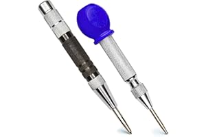 ALLY TOOLS AND PARTS ALLY Tools Super Strong 6 Inch and 5 Inch Heavy Duty Automatic Center Punch, Perfect Automatic Center Punch for Metal, Wood, Plastic, Glass, and Marble – Features Spring Loaded Center Punch Design