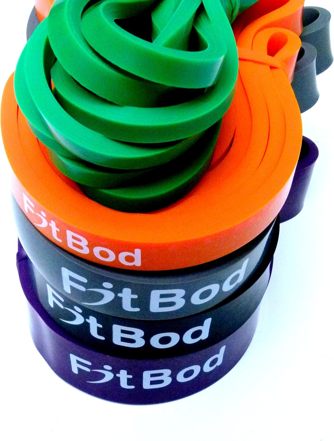 5 Piece Fitness Exercise Resistance Bands Set. Providing five strength