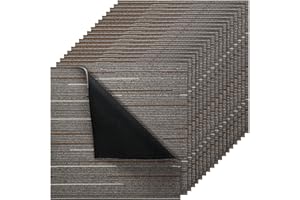 VEVOR Carpet Tiles Reusable 24x24 inch, 24 PCS Modular Carpet Square Rug, Commercial Floor Soft Padded for Seamless Cover 96s