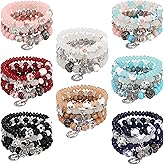 Twinfree Bohemian Bracelets for Women Stretch Multilayer Colorful Beads Bracelet with Charm Jewelry