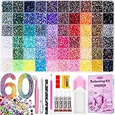 Bedazzling Kit 48000Pcs 60 Colors 3mm Resin Jelly Rhinestones - Diamond Art | Multicolor Flatback Gems Nail Crafting Makeup, with 4Pcs 10ml B7000 Jewelry Glue &amp; Tools - Christmas Birthday Gifts for Women