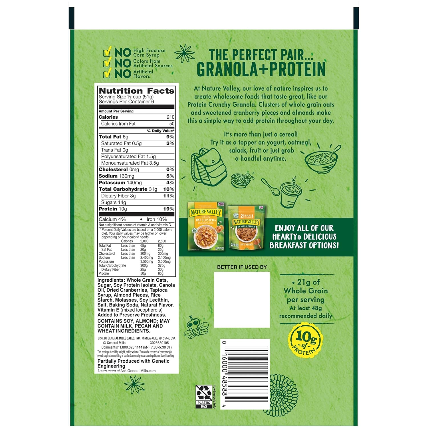 Nature Valley Protein Crunchy Granola Nutrition Facts Besto Blog