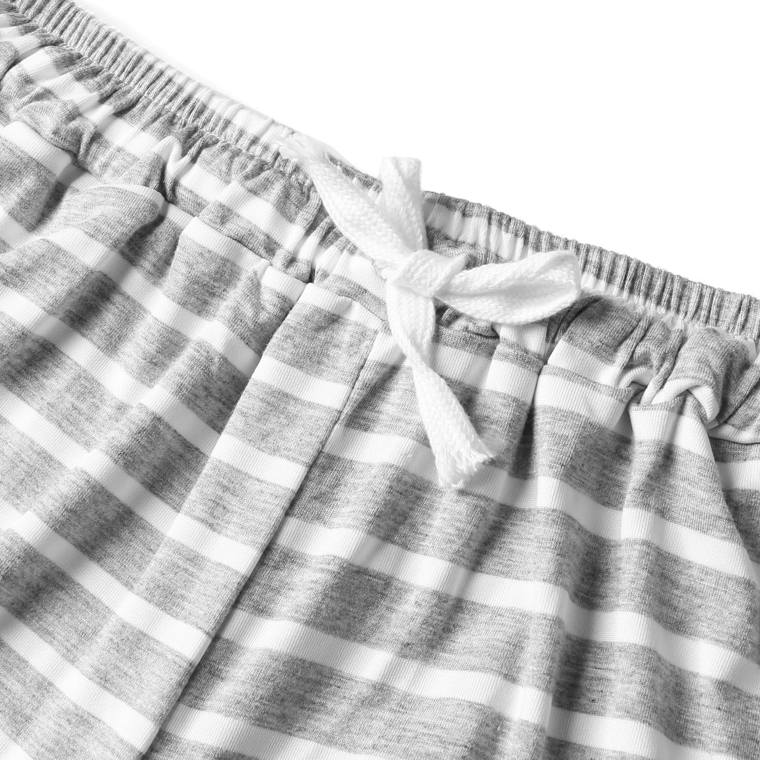 Hawiton 1 & 2 PCS Women Striped Cotton Sleeping Pajama Bottoms Exercise Fitness Shorts at  Women’s Clothing store