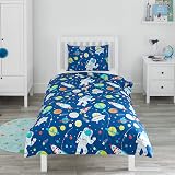 Bloomsbury Mill Kids Bedding Set Single - Outer Space Duvet Cover 135x200cm