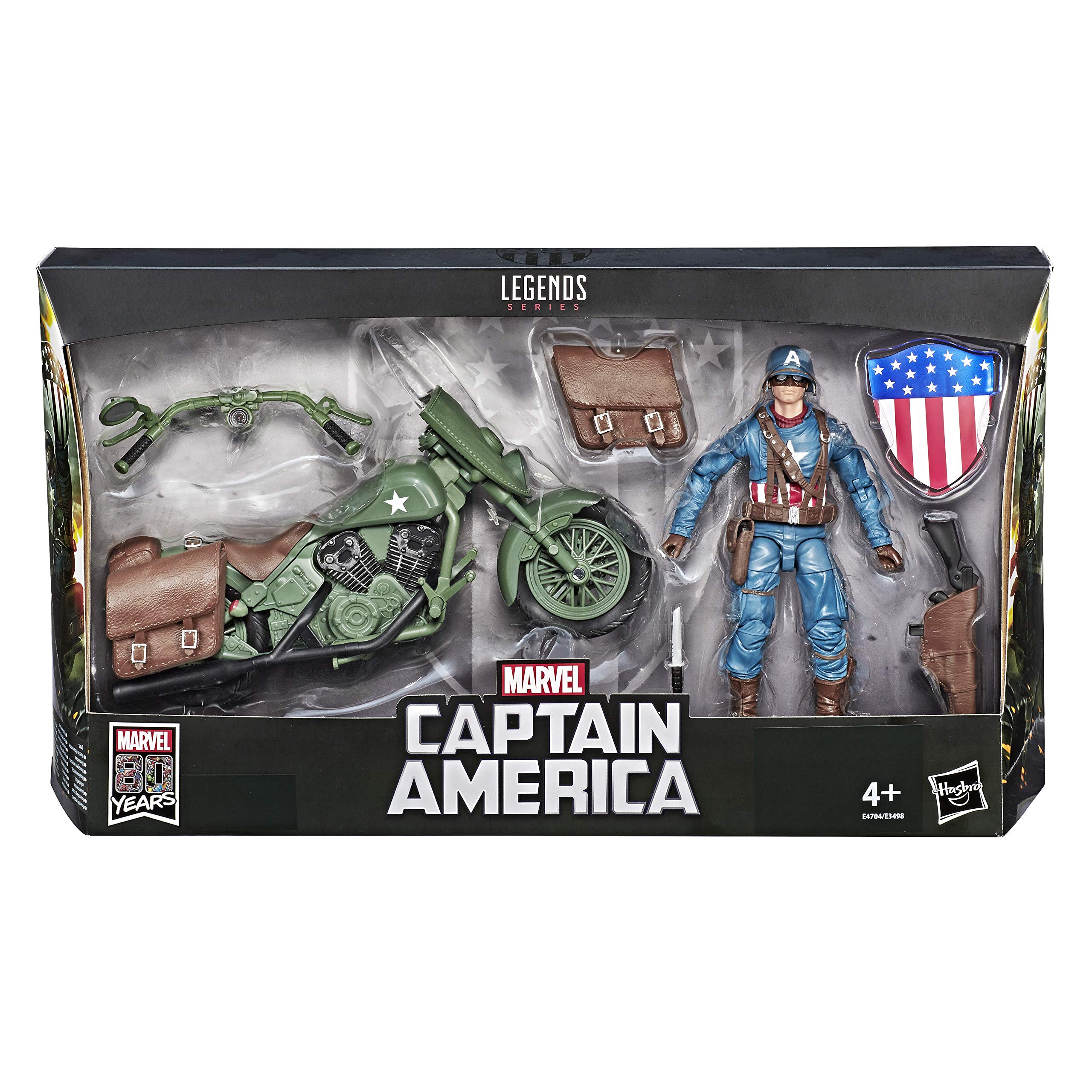 Marvel Other Captain America with Vehicle and Accessories, Multicoloured, E4704CB0