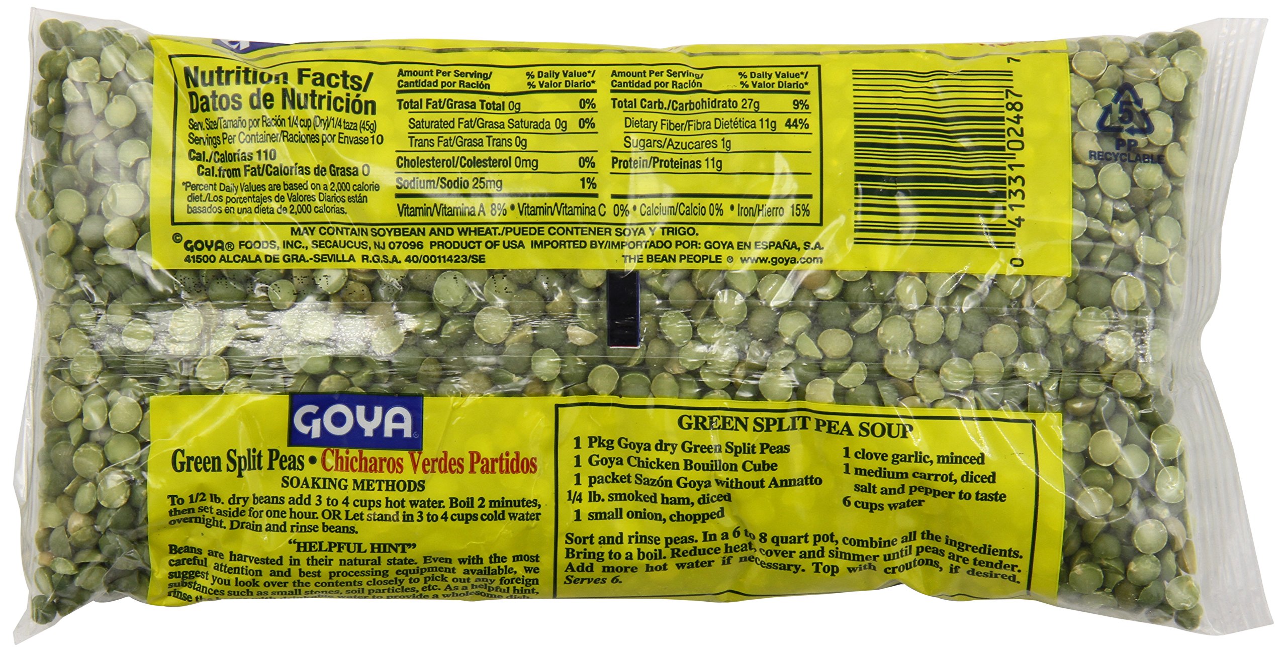 Goya Foods Green Split Peas, 16Ounce (Pack of 24) Buy Online in Oman
