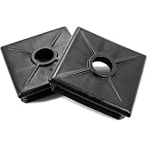 Camco 4-Inch RV Bumper Caps | Easy Removal | Durable Construction | Black, 2-pack (40303)