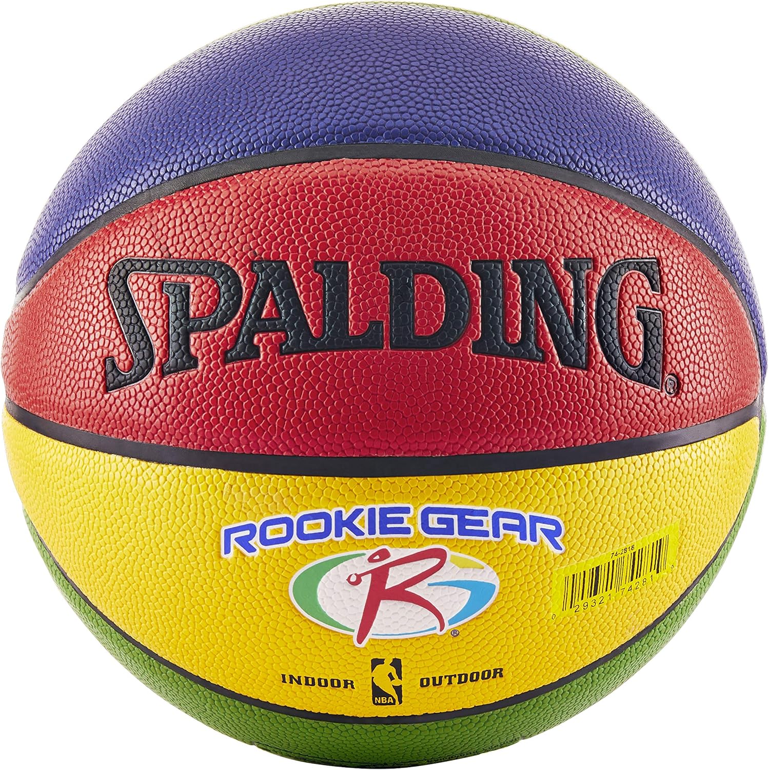 Spalding NBA Rookie Gear Multi Color Youth Indoor/Outdoor Basketball : Sports & Outdoors
