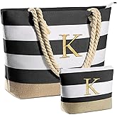 YOOLIFE Beach Bags for Women - Travel Canvas Beach Tote, Pool Waterproof Bag, Travel Essentials, Gifts for Women Birthday