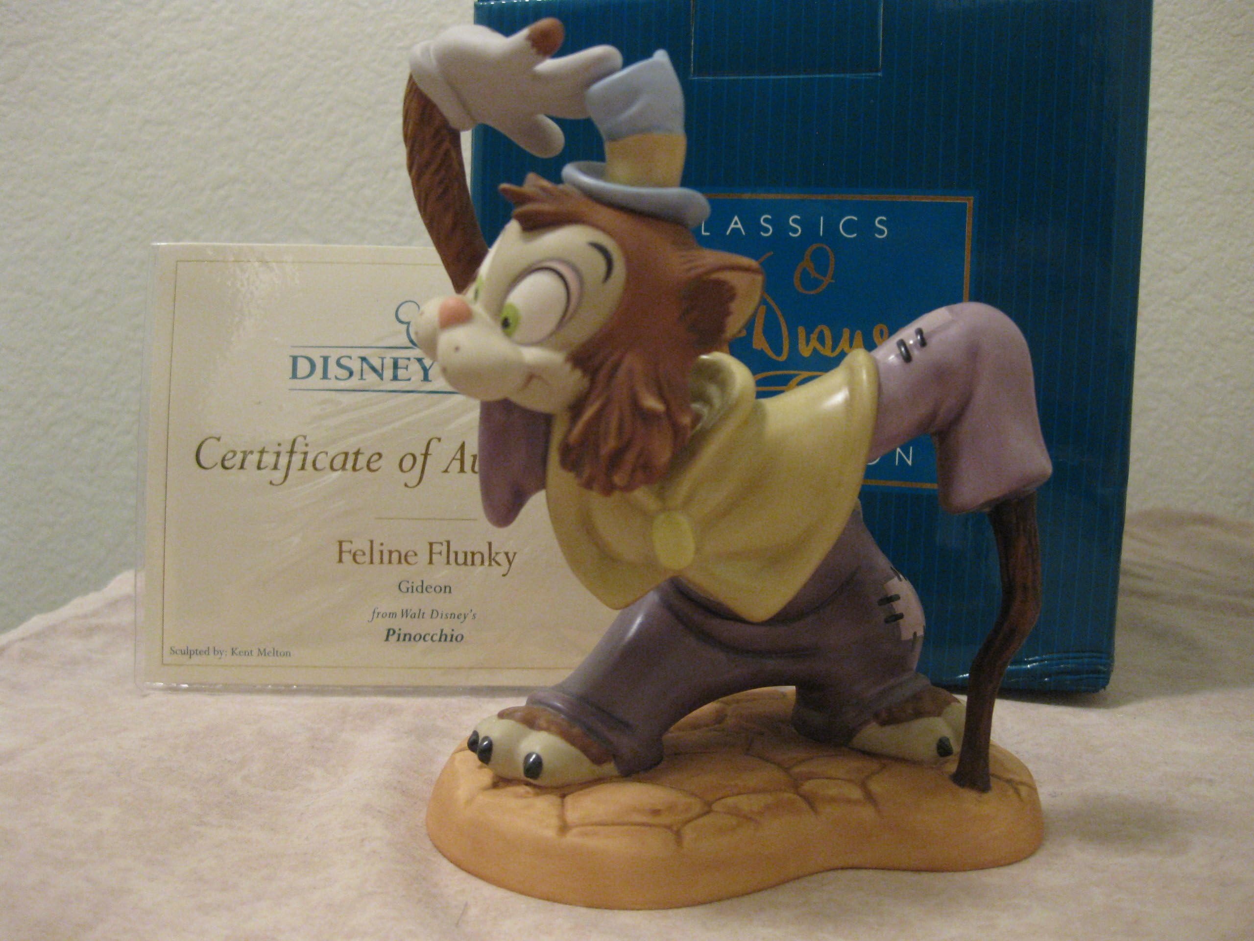 WDCC Pinocchio Gideon Feline Flunky Walt Disney Classic Collections RETIRED PIECE!