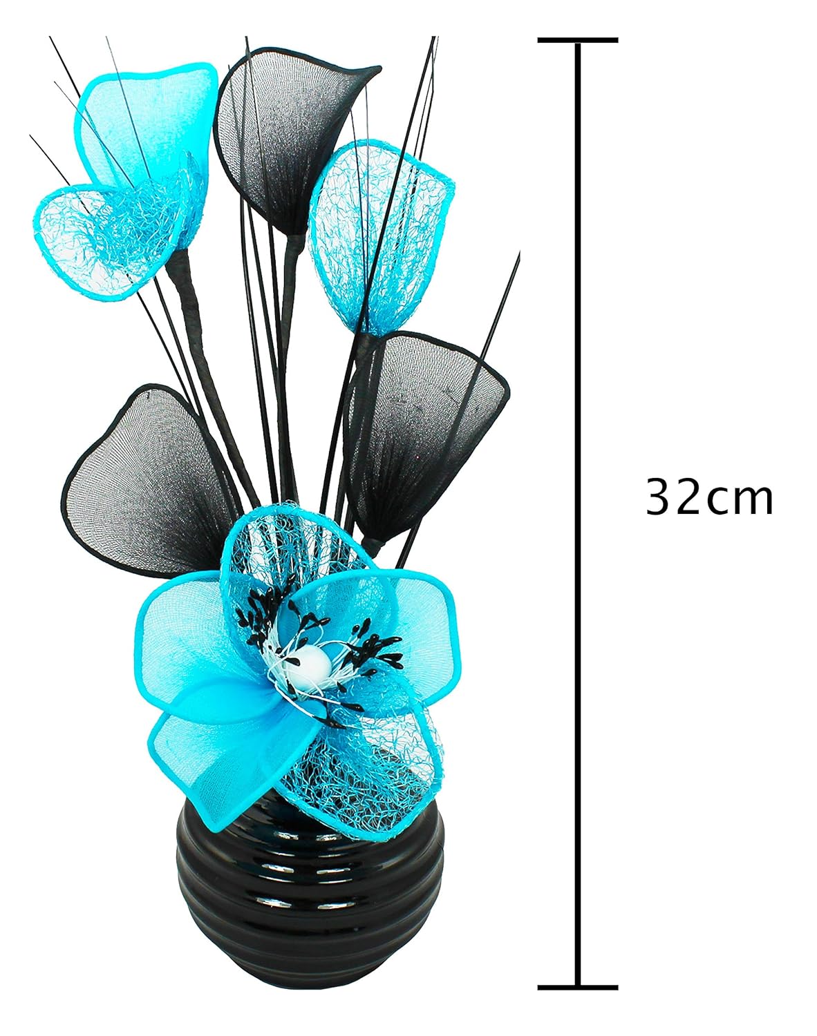 Makayla Scully Teal Colored Artificial Flowers / Wholesale Uk Teal